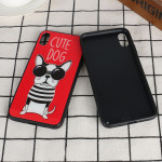 Wholesale iPhone Xr 6.1in Design Tempered Glass Hybrid Case (Cute Girl)
